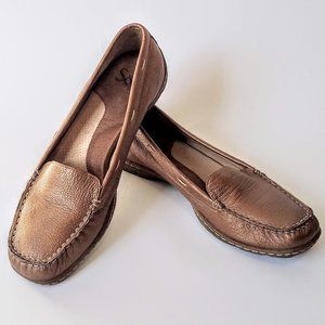 ♥Women Metallic Sofft Comfort Moccasin Flats Loafe